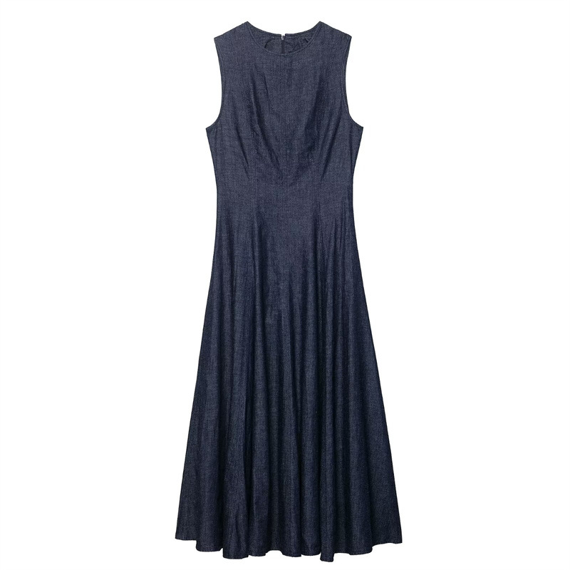 Midi Dress - Nuovo abito midi in denim retrò