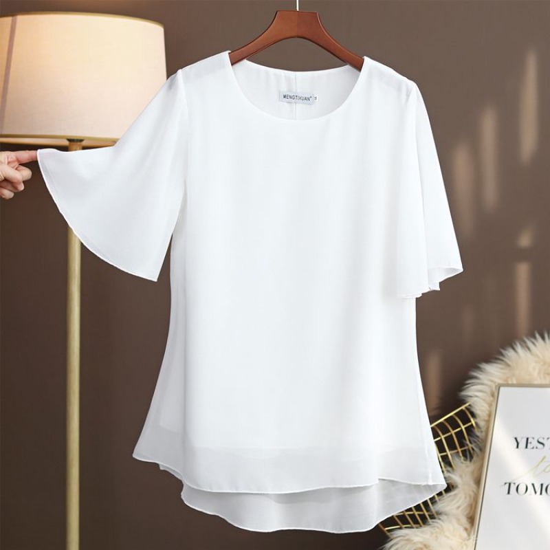 Silk Blouse - Elegante Camicetta in Seta Plus Size