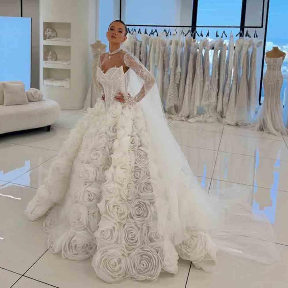Wedding Dress - Abito da Sposa Personalizzato con Fiori