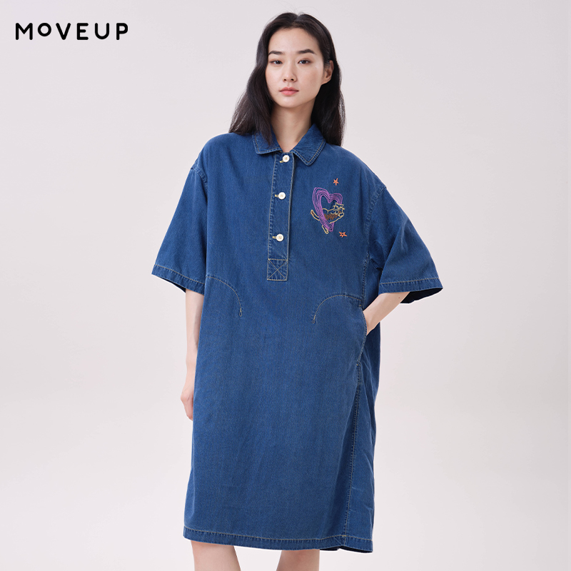 Abito in denim Lyocell MOVEUP  - Midi Dress recensione e prezzo